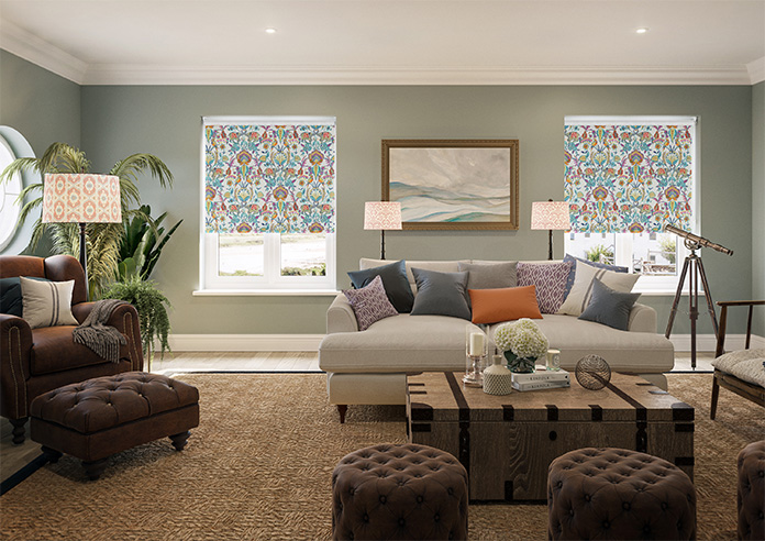 Bangalore, Azure Glow - Twist&Fit Roller Blind - Image 8